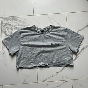 Lululemon LA All Yours Boxy Crop size 6 gray color